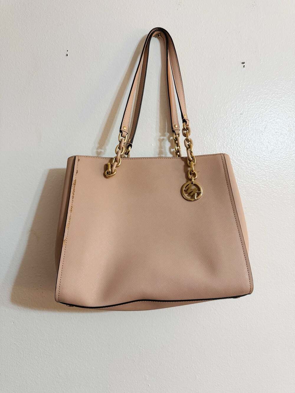 Michael Kors Sofia Large Saffiano Leather Tote in Ballet Pink